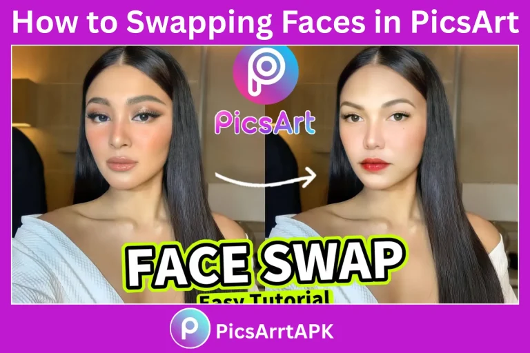 How to swapping faces in picsart