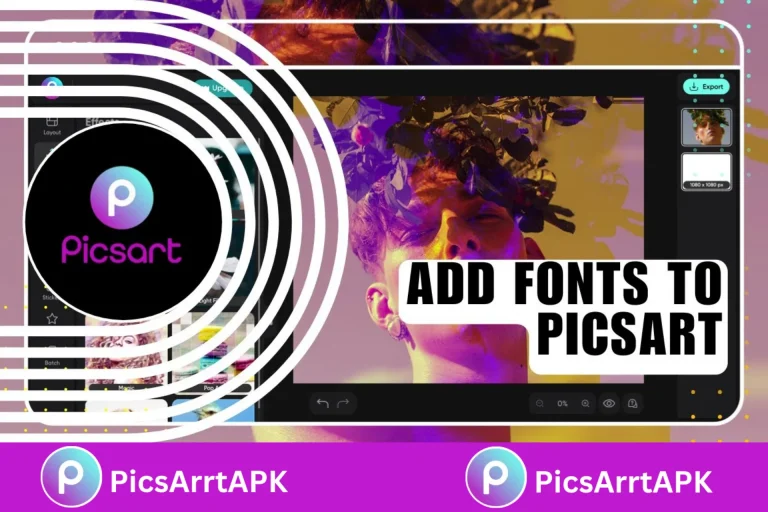Add fonts in PicsArt pro apk