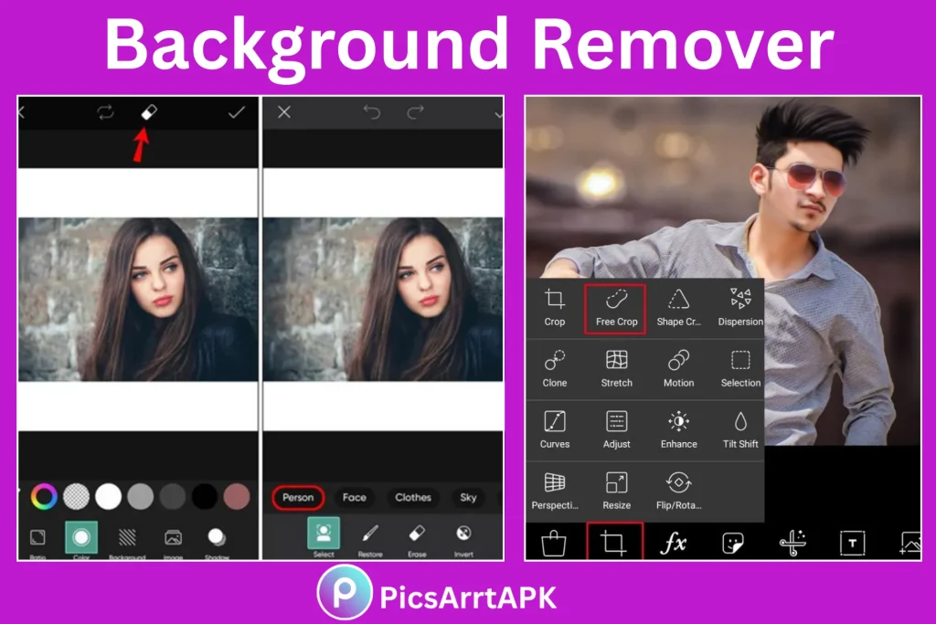 PicsArt MOD APK Background Remove