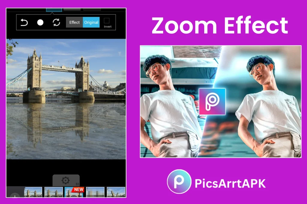 Zoom Effect in PicsArt MOD
